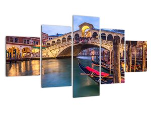 Slika na steni - most v Benetkah
