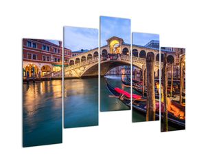 Slika na steni - most v Benetkah