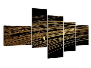 Abstraktna podoba zlatih niti