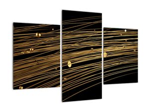 Abstraktna podoba zlatih niti